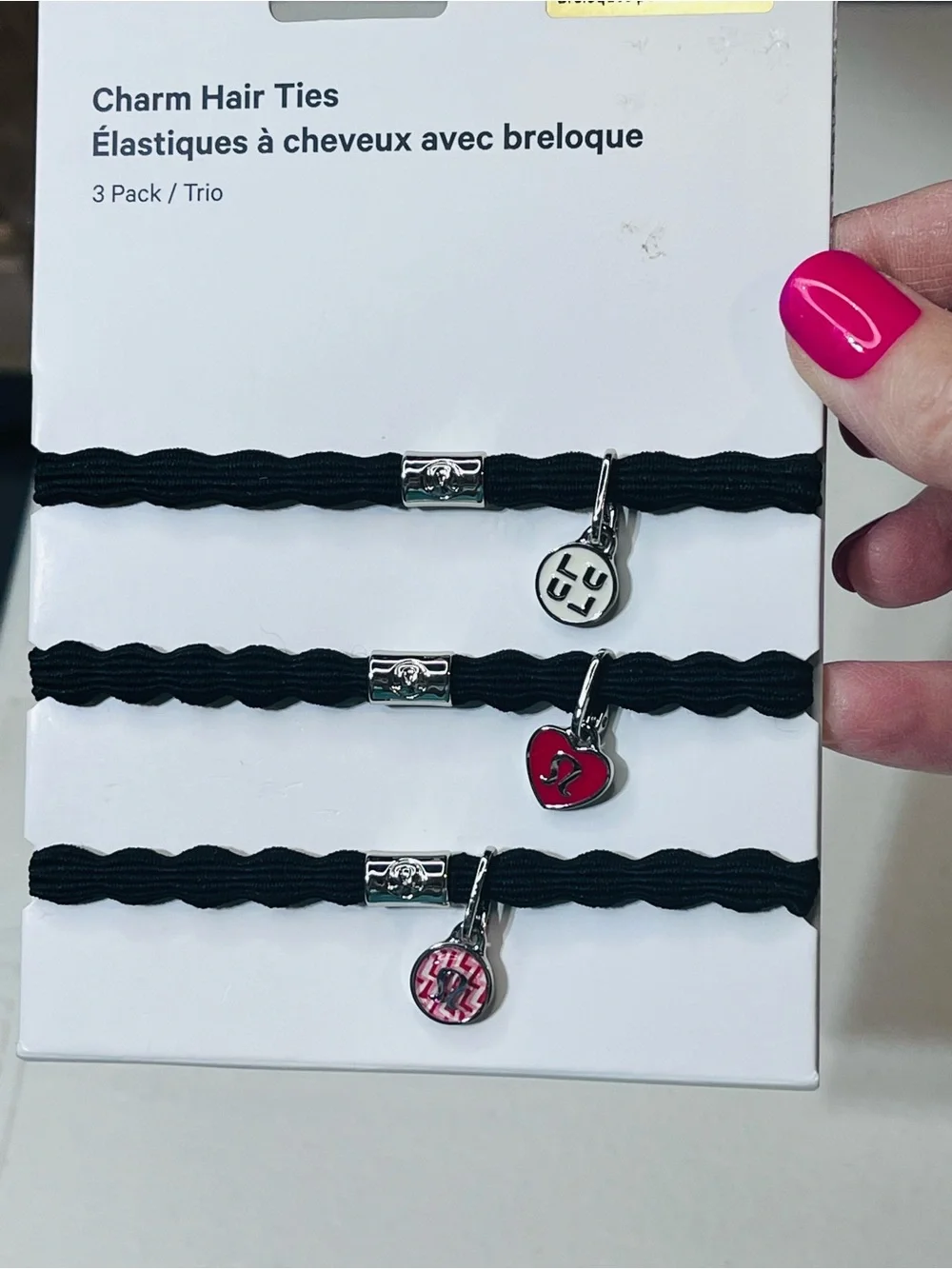 lululemon athletica Charm Hair Ties - 3 Pack NWT! MSRP $48